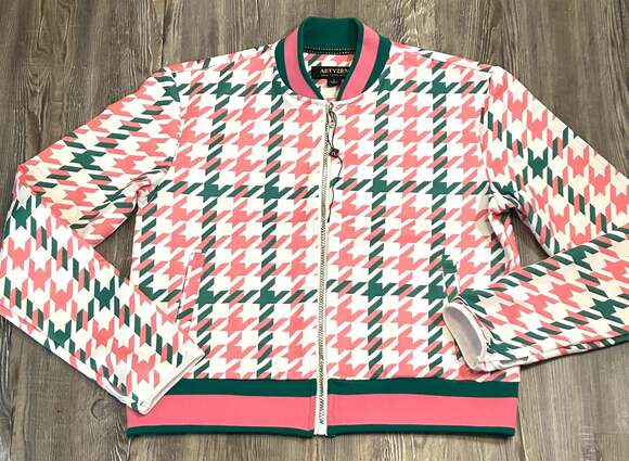 Artyzen Jackets & Blazers - Artyzen New York City Women's Houndstooth Bomber Jacket Zip-Up